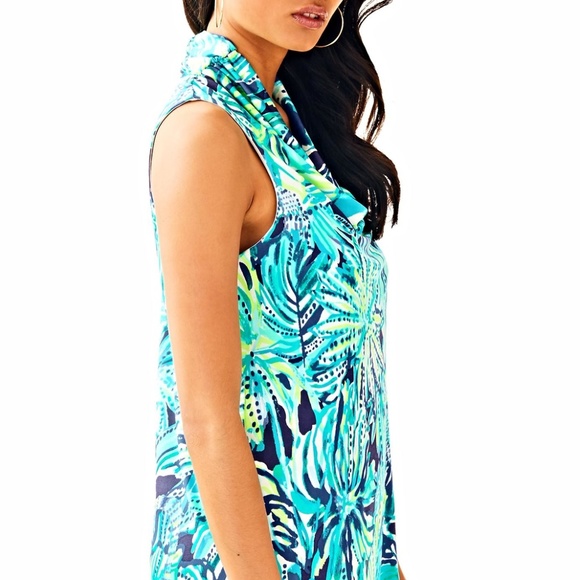 Favorite Lilly Pulitzer ❤️ Lyza Silk Dress Navy - Picture 2 of 8